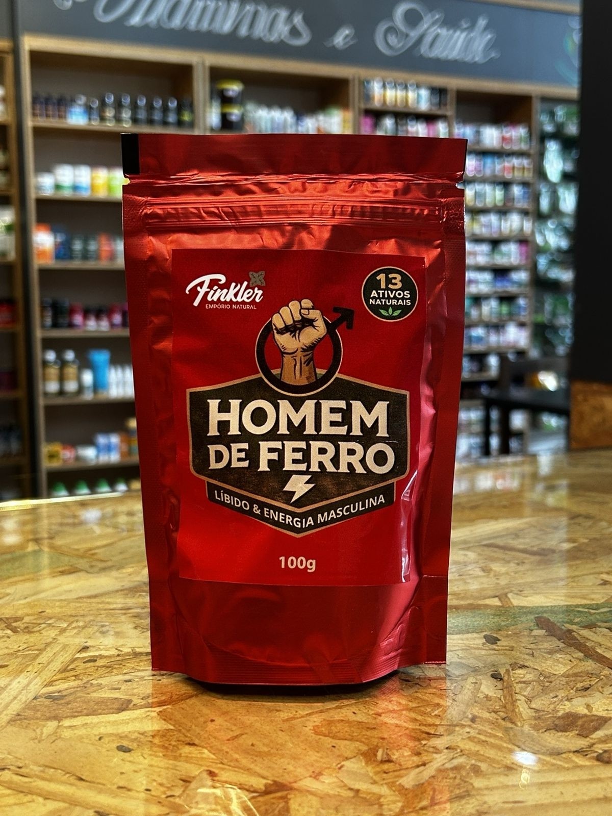 Mais energia, mais desempenho, mais confiança!  O Homem de Ferro Finkler, é um shot com 13 ativos naturais que potencializam a libido, aumentam a disposição e elevam sua performance masculina. Resultado rápido Mais vigor no dia a dia Estímulo natural. Sin