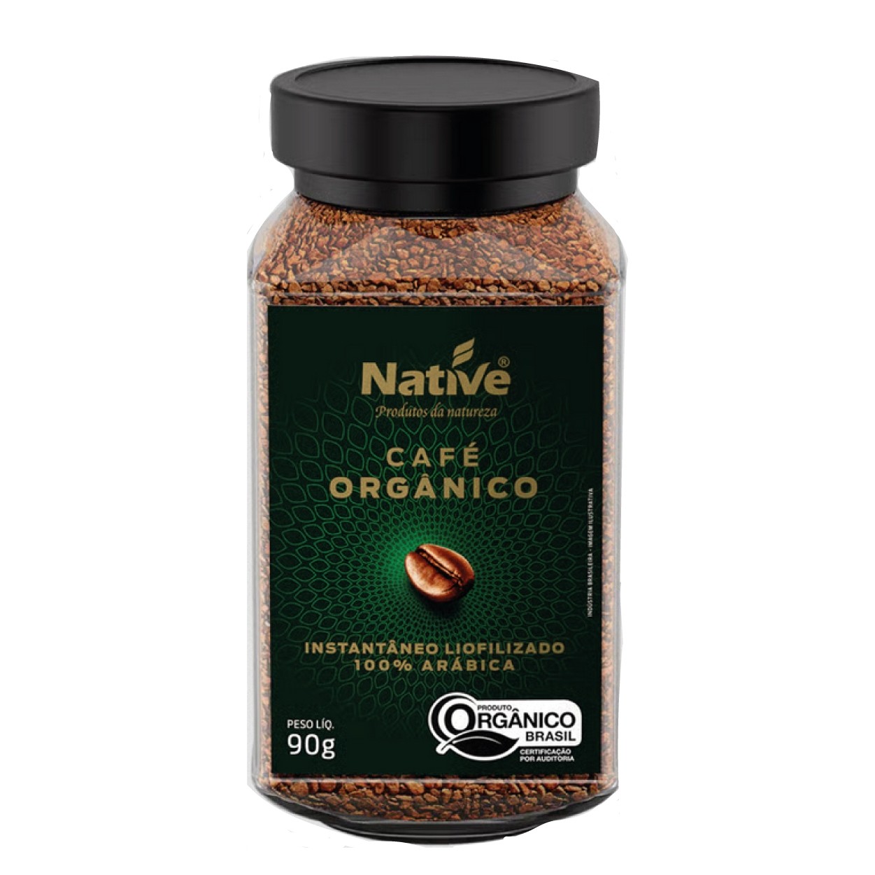 Café orgânico instantâneo 90g