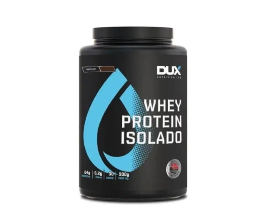 Dux whey isolado 900gr sabor de chocolate