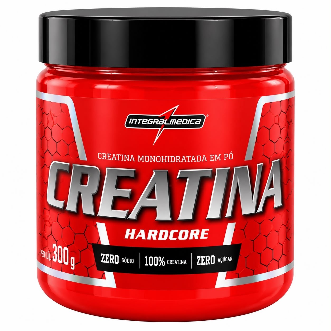 Creatina Monohidratada Hardcore Integralmédica 300g – 100% Pura