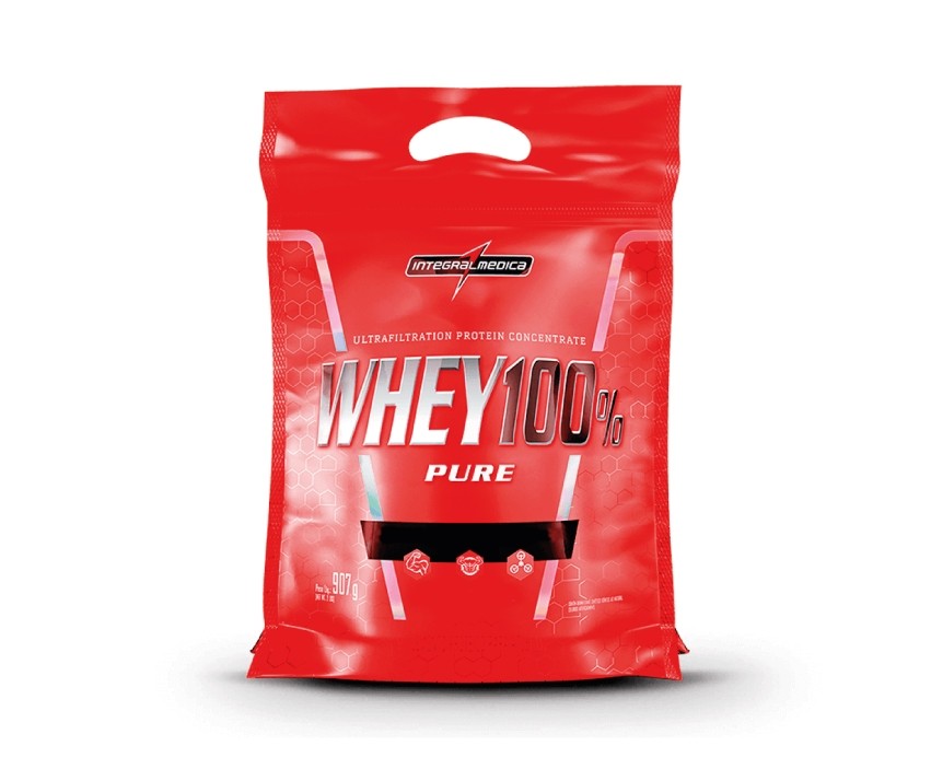 Whey 100% pure concentrado 900gr sabor baunilha