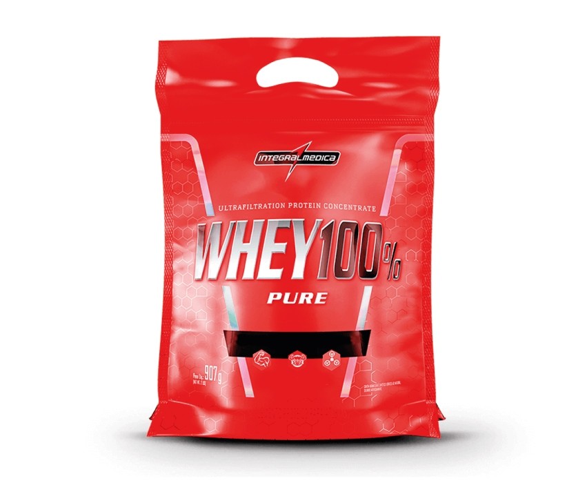 Whey 100% pure concentrado 900gr sabor chocolate