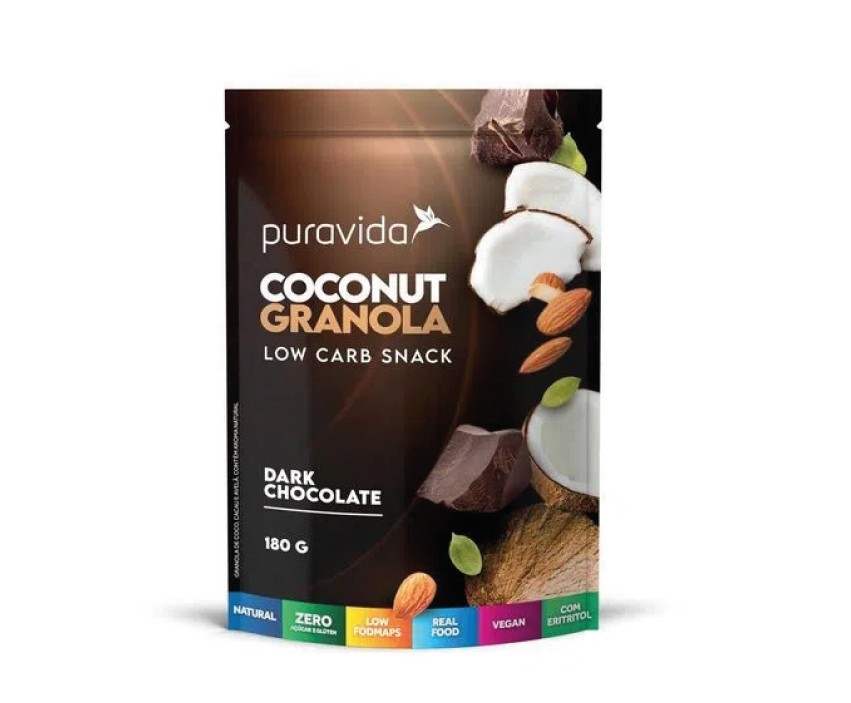 Coconut granola sabor dark chocolate 180gr