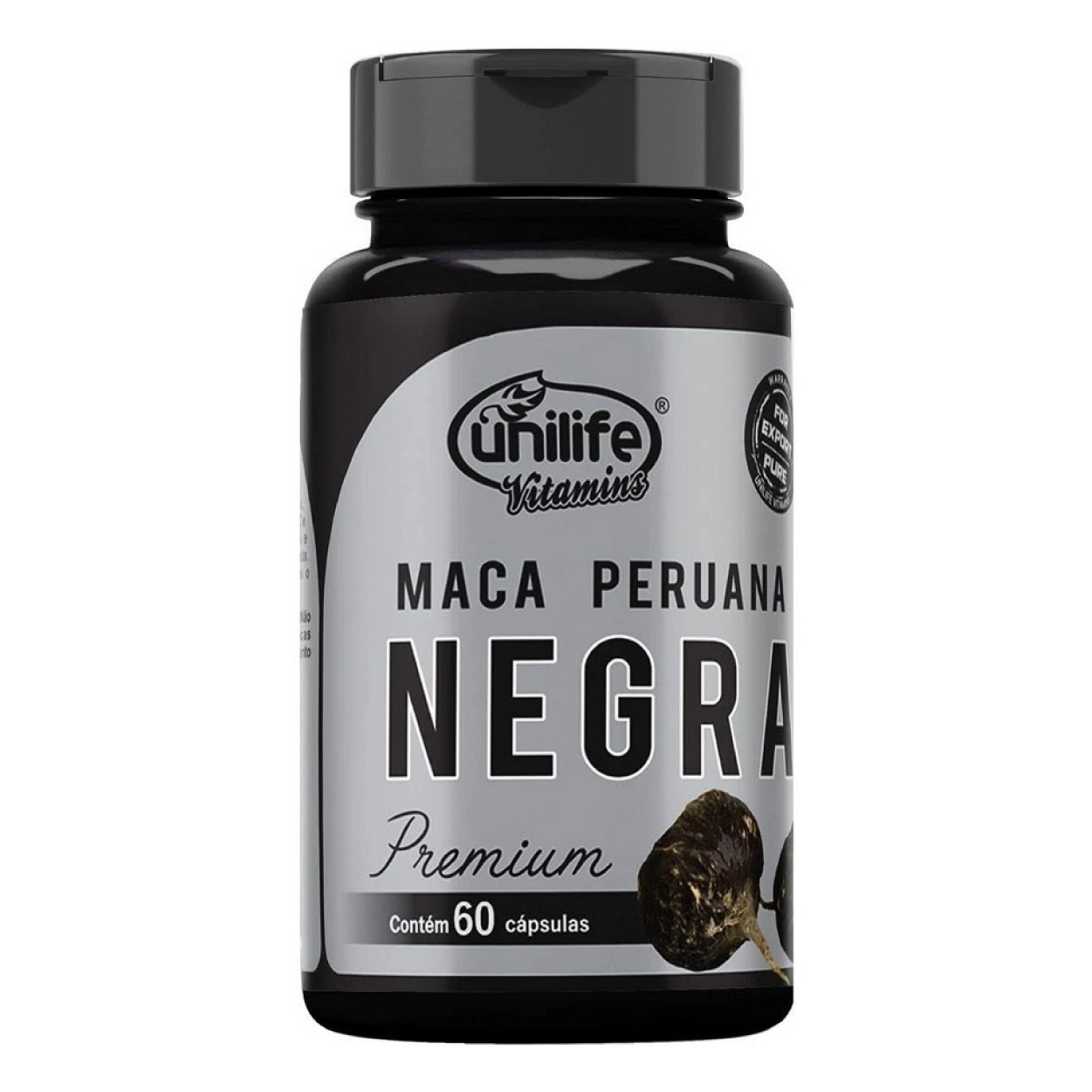 Maca peruana negra premium 60 cápsulas