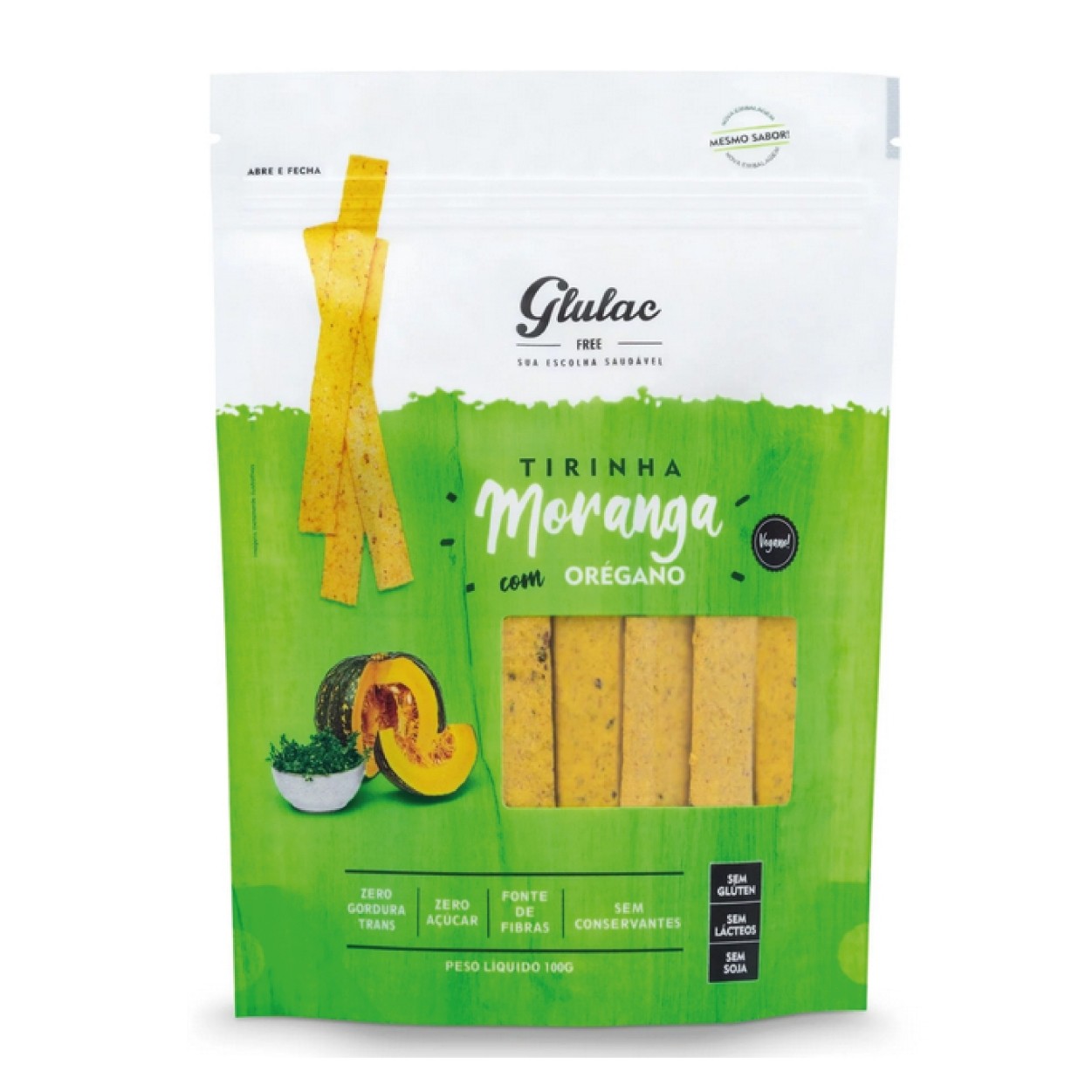 Tirinha de moranga com orégano 100gr