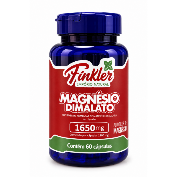 Finkler Magnésio Dimalato 1650mg - 60 Cápsulas