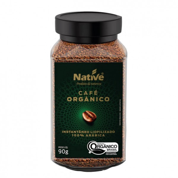 Café orgânico instantâneo 90g