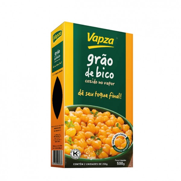 Grão de bico cozido no vapor 500Gr