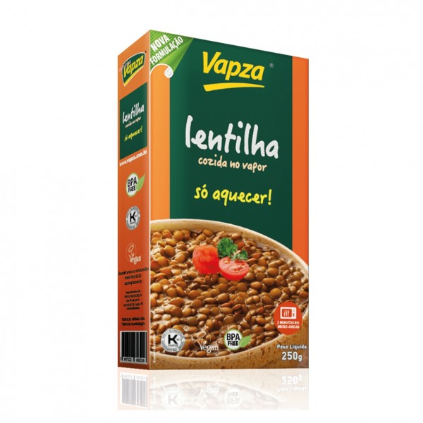 Lentilha cozida no vapor 250Gr