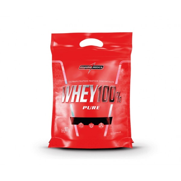 Whey 100% pure concentrado 900gr sabor baunilha