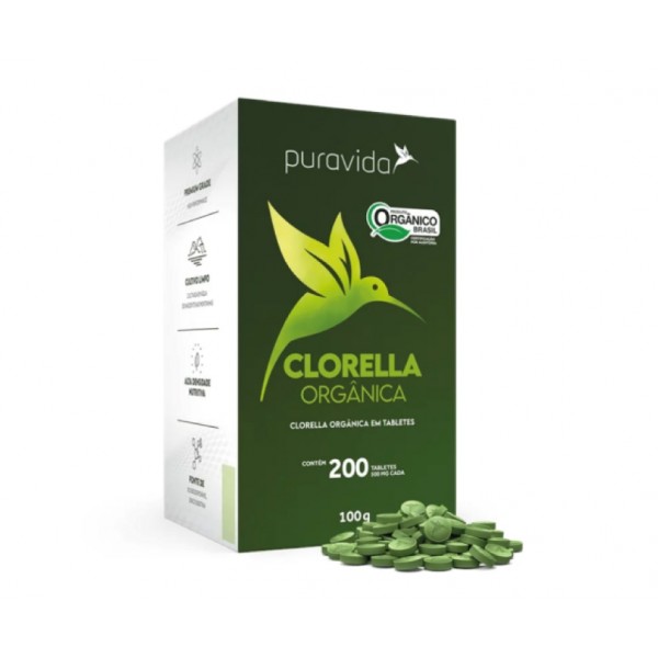 Clorella orgânica em tabletes TABS. de 500mg
