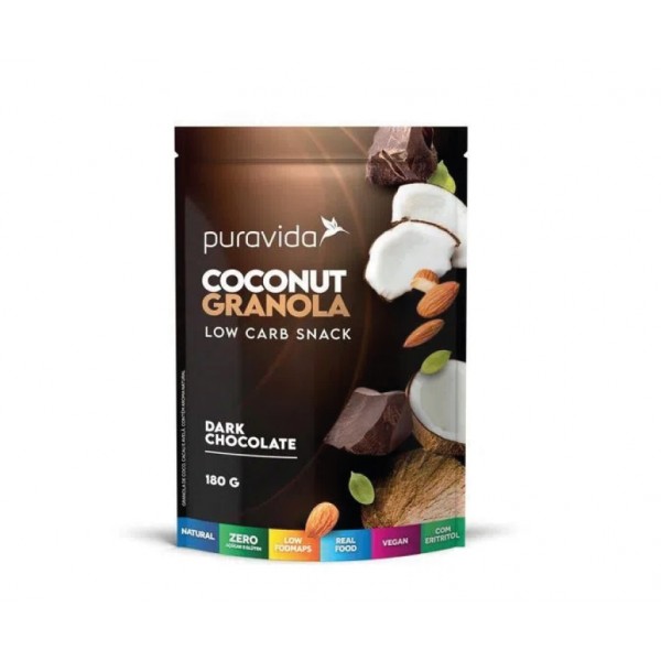 Coconut granola sabor dark chocolate 180gr