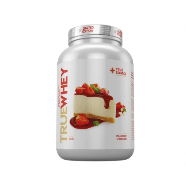 True whey hidrolisado e Isolado 837g sabor strawberry cheesecake