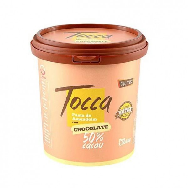 Pasta de amendoim Tocca sabor 50% cacau 1KG