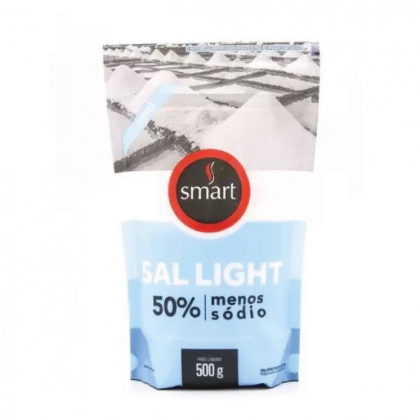 Sachê de sal light com 50% menos sódio 500gr