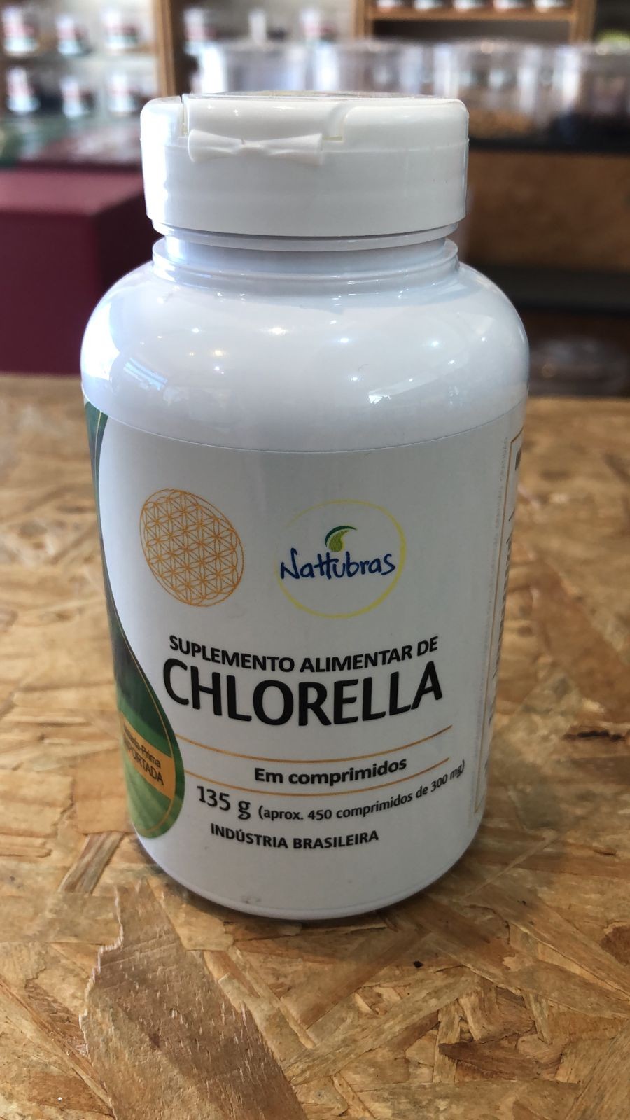 Suplemento Alimentar de Chlorella em Comprimidos