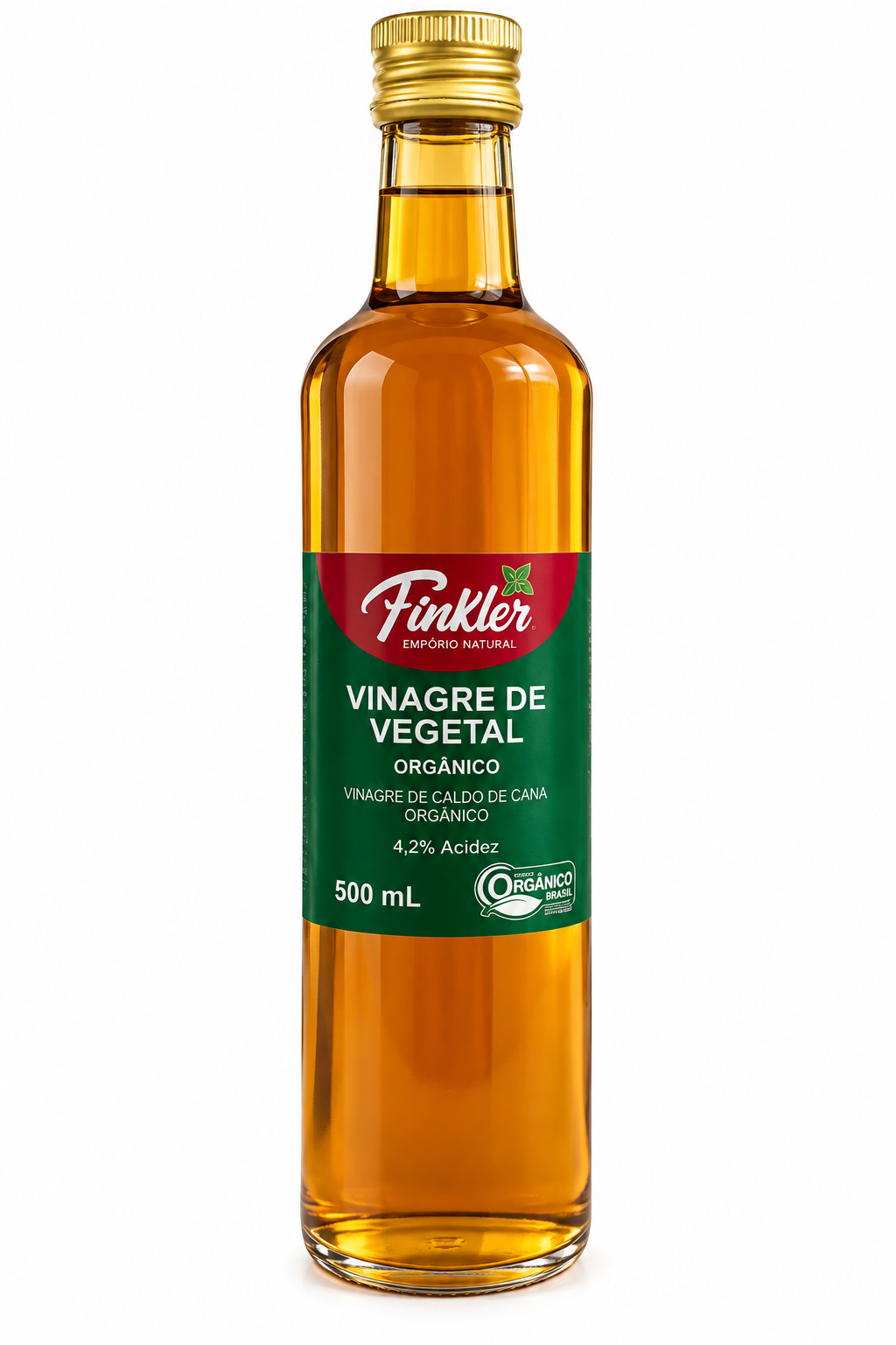 Mais naturalidade e sabor para suas receitas!  Conheça o Vinagre de Vegetal Orgânico Finkler, produzido a partir do caldo de cana orgânico, com 4,2% de acidez.  Ideal para temperar saladas, preparar molhos, marinadas e dar aquele toque especial às refeiçõ