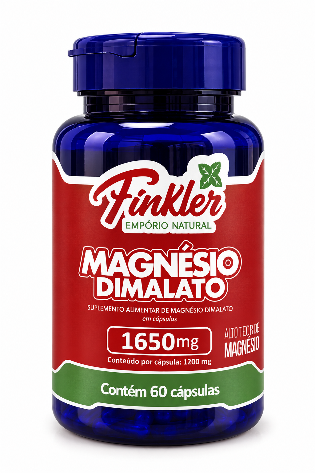 Finkler Magnésio Dimalato 1650mg - 60 Cápsulas