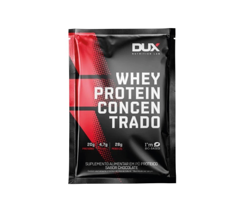 Dux whey concentrado sachê 28gr sabor baunilha