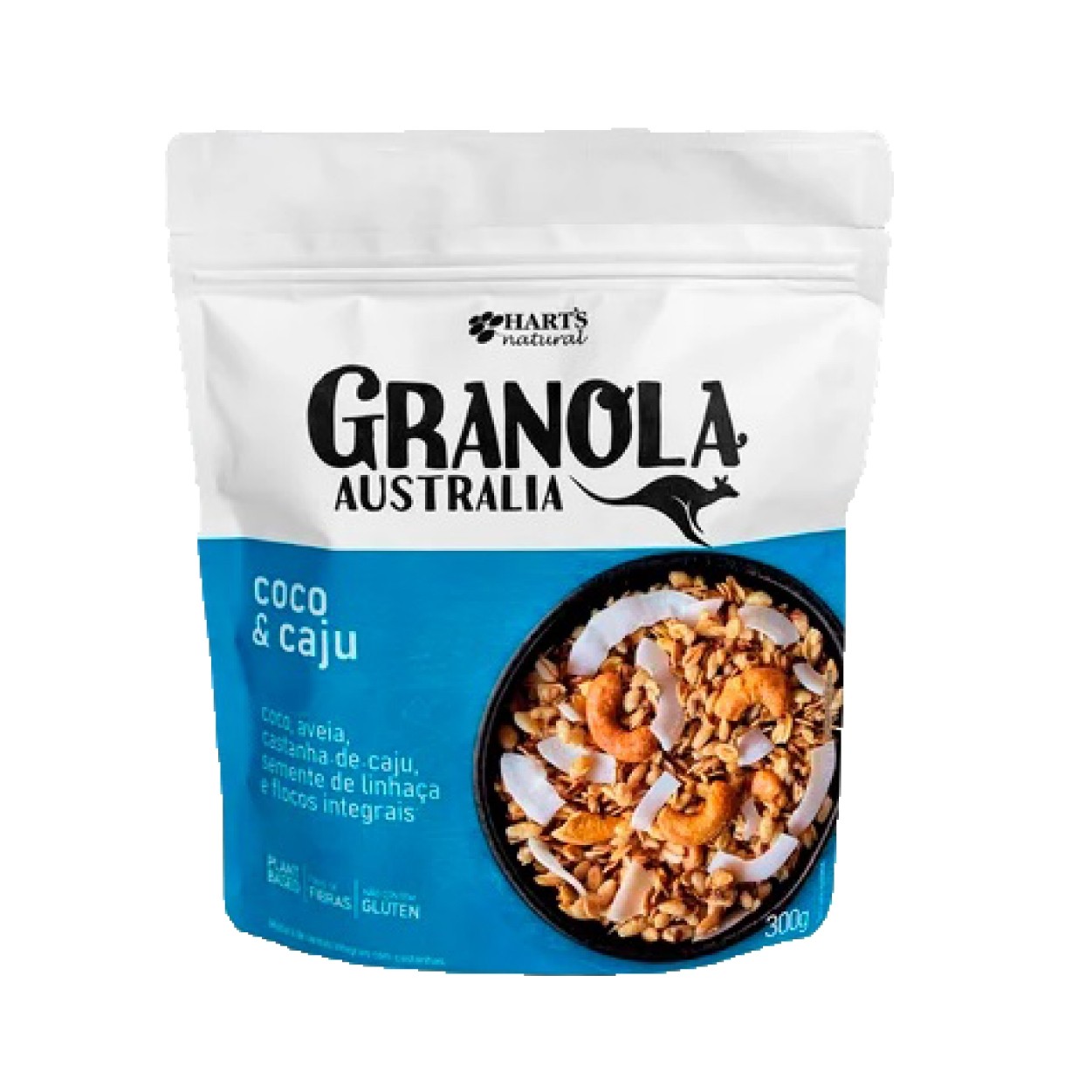 Granola australia sabor coco e cajú 300gr