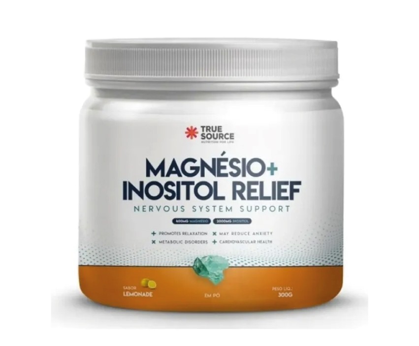 True Source magnésio + inositol 350gr relief 3.0 sabor limão
