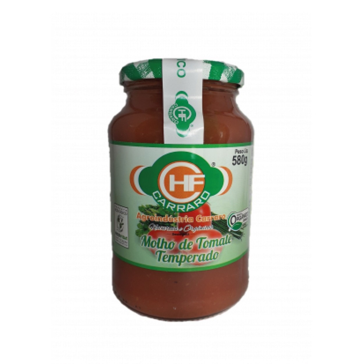 Molho de tomate temperado 580gr