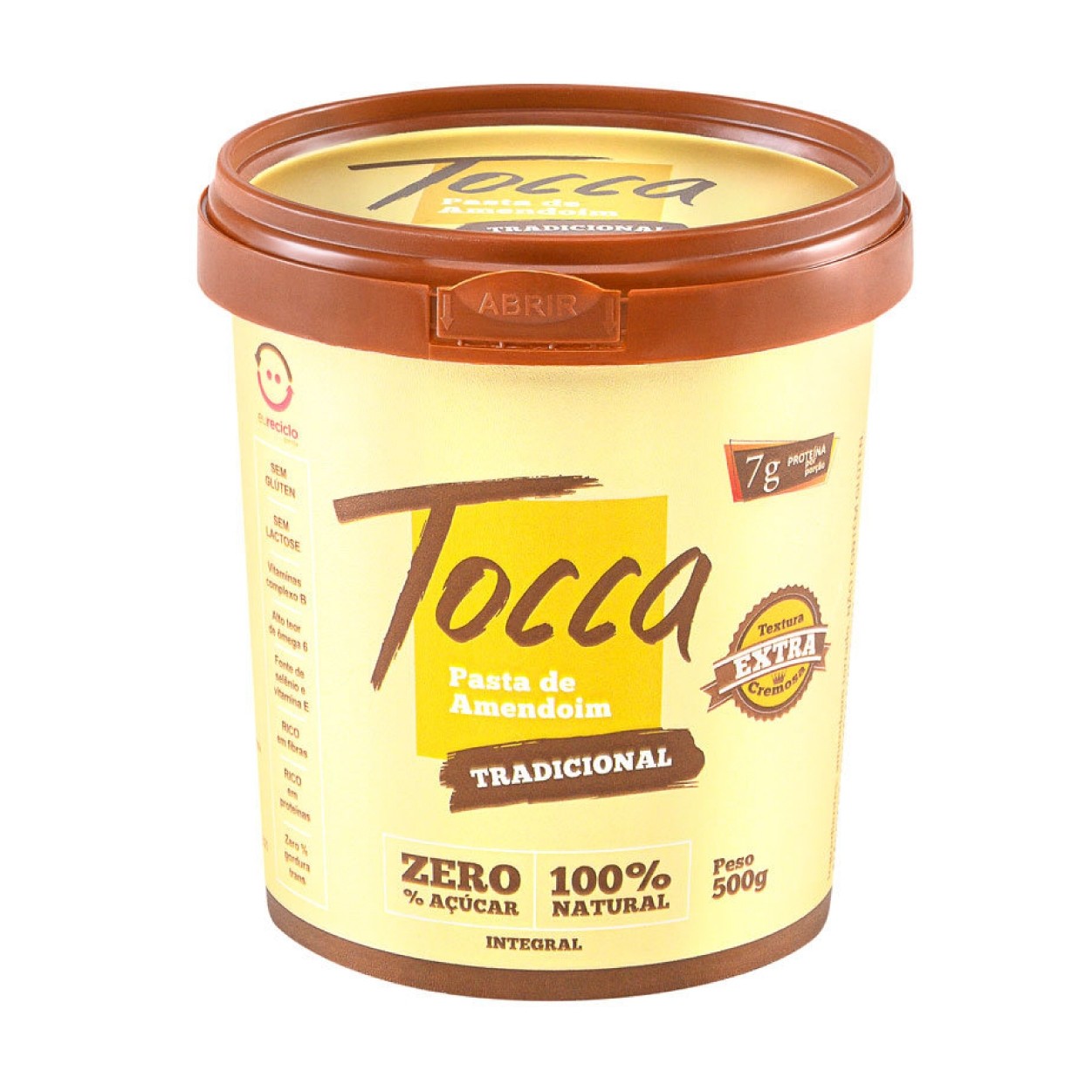Pasta de amendoim Tocca tradicional 500gr