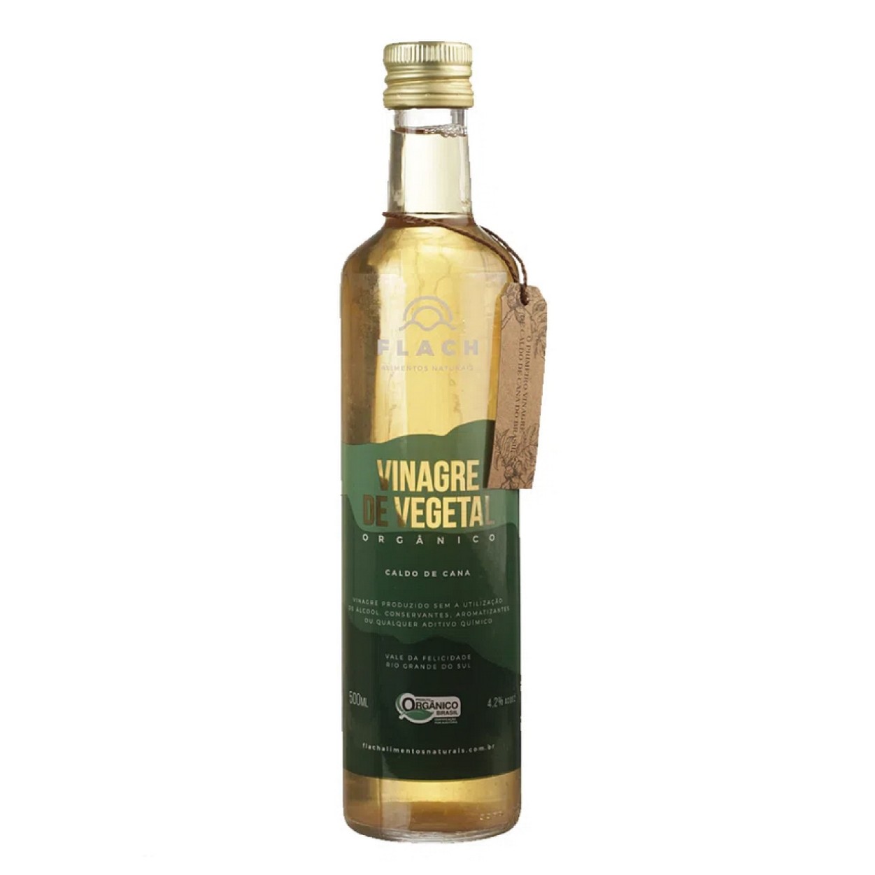 Vinagre orgânico de caldo de cana 500ml